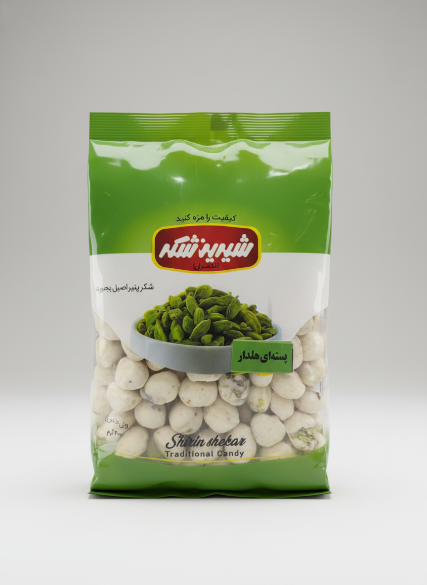 شکر پنیر(آبنبات) پسته ۴۰۰گرم شیرین شکر